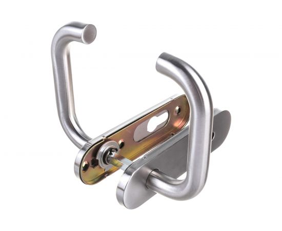 Дверная ручка Fuaro DH-0433 SS с пружиной, нержавейка 201, квадрат 9x140 мм 42599 – изображение 2