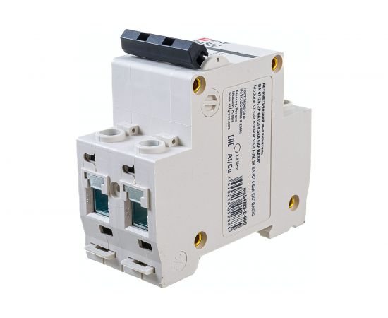 Автоматический выключатель EKF Basic ВА 47-29 2P, 6А, 4,5кА, SQ mcb4729-2-06C – изображение 2