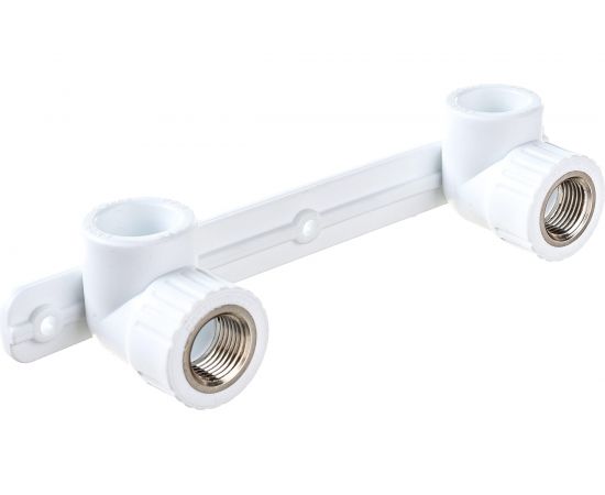 Угольник RTP PN25 комбинированный, с креплением, двойной под смеситель, внутренняя резьба, D25х1/2 мм 10702 – изображение 2