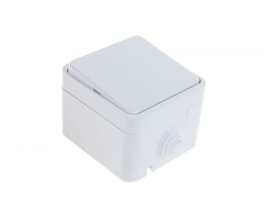 Выключатель IN HOME 1кл AQUA белый п/герм 3100 4690612000428 – изображение 2