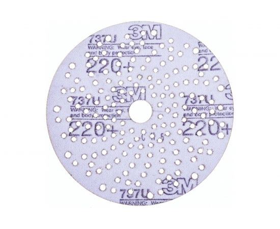 Круг абразивный c мультипылеотводом Cubitron II Hookit 737U (150 мм; 220+) 3М 51423 7100090177 – изображение 2