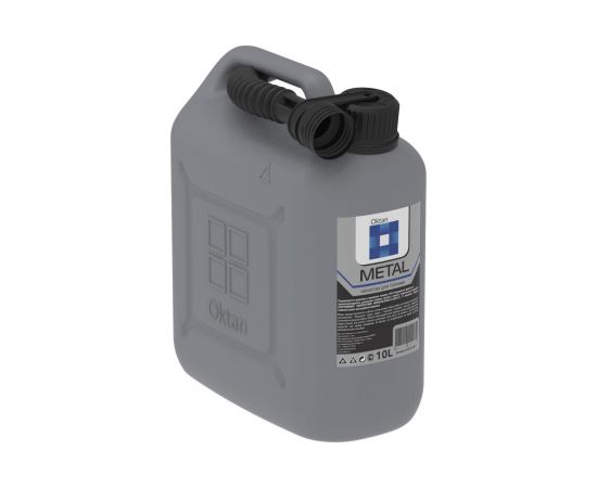 Канистра ГСМ METAL серая 10 л Oktan KGA1-01-12 – изображение 3