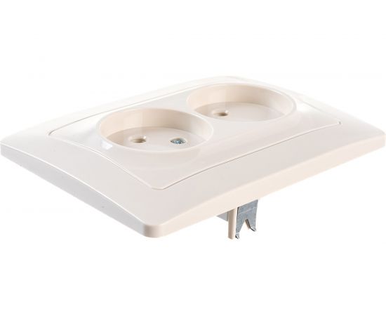 2-местная розетка Schneider Electric скрытой проводки Blanca 16А IP20 250В без заземления без защитных шторок бежевый BLNRS000027 – изображение 3