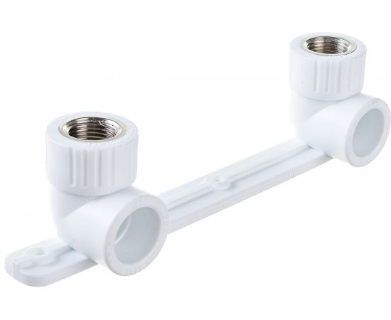 Угольник RTP PN25 комбинированный, с креплением, двойной под смеситель, внутренняя резьба, D25х1/2 мм 10702 – изображение 3