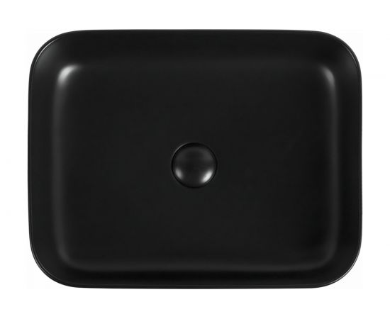 Керамическая накладная раковина Aquanet SOUL-1-MB 500х400х135, черный матовый 00245833 – изображение 3