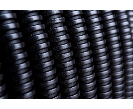 Легкая гофротруба УРАЛ ПАК ПНД 16 мм с протяжкой ""Строительная"" черная, м ГФ-1102016-100 – изображение 3