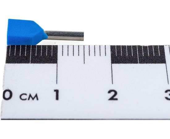 Штыревой наконечник REXANT, втулочный, изолированный, F-8мм, 2х0.75 кв.мм, 0.75-8/НГи2 0,75-8, синий 08-2802 – изображение 4