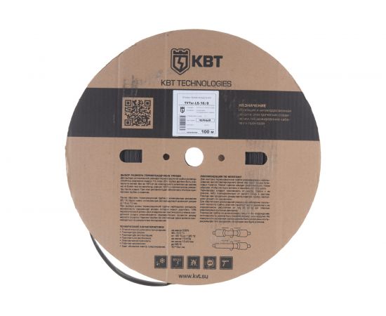 Трубка термоусадочная ТУТнг-16/8 черная КВТ 60092 – изображение 4