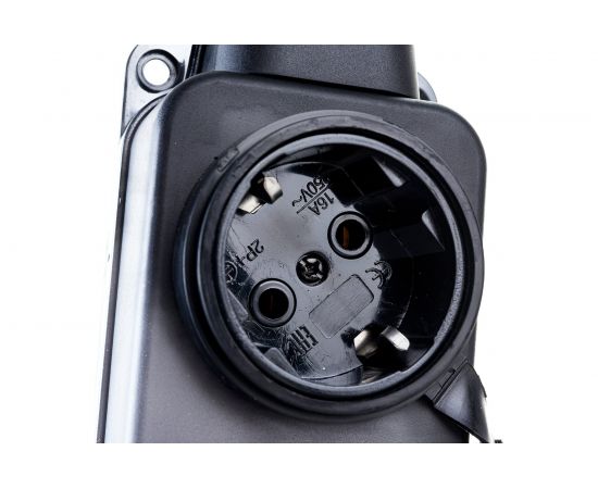 Розетка TDM трехместная с заглушками каучук 2Р+РЕ 16А 250В IP44 серии "Народная" SQ0612-0038 – изображение 5