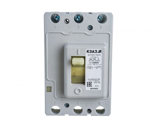 Автоматический выключатель КЭАЗ ВА57Ф35-340010-100А-1000-400AC-УХЛ3-КЭАЗ 109286 – изображение 5