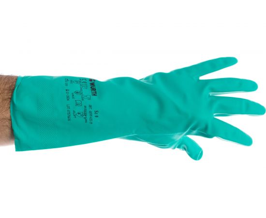 Перчатки Wurth CHEM NITRIL 330 мм, р.9 089943509 061 1 – изображение 5