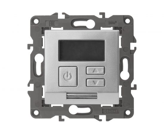 Терморегулятор ЭРА 14-4111-03 универс. 230В-Imax16А, IP20, Elegance, алюминий Б0034377 