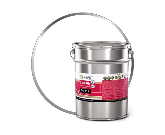 Эмаль Лакра ПФ-115 белая, 20 кг 90000654300 