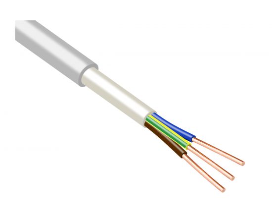 Кабель ЭлПроКабель твёрдый круглый NYM-J 3х2,5 10м ГОСТ 4630017856350 