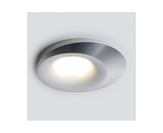 Встраиваемый светильник Elektrostandard 124 MR16, белый, серебро a053357 