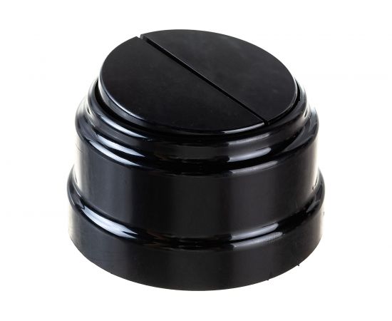 2-клавишный выключатель Bylectrica А56-2212 6А открытой установки, серия РЕТРО, черный, А56-2212 черный 