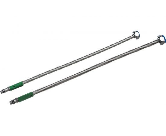 Подводка для смесителя из нержавеющей гофрированной трубы Lavita 1/2хМ10, гайка-штуцер HF-C400L 