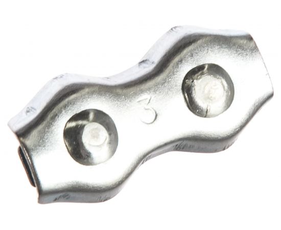 Канатный двойной зажим КРЕП-КОМП Duplex м3 100шт зд3ф – изображение 2