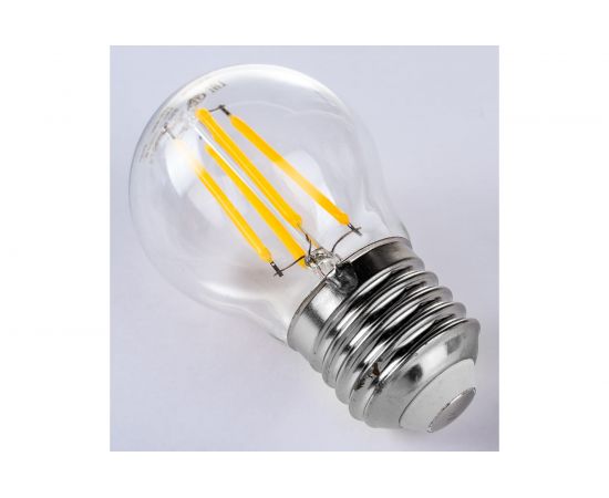 Лампа IEK серия 360, LED, G45, шар прозрачный, 5вт, 230В, 3000К, E27 LLF-G45-5-230-30-E27-CL – изображение 2