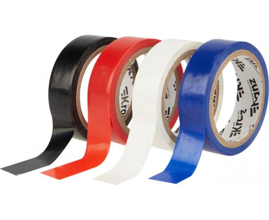 Набор изоленты KRANZ АВТО 4 цвета по 5 м х 15 мм, 0.13 мм KR-09-2011 – изображение 2
