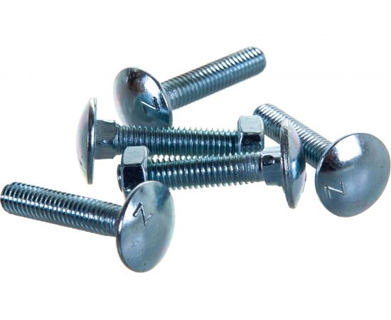 Болт с п.кр. гол. и кв.подголовком, с гайкой ЕВРОПАРТНЕР DIN603 Zn M6х30 10шт. 6 0517 1 – изображение 2