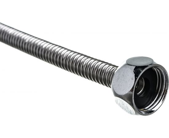Подводка для смесителя из нержавеющей гофрированной трубы Lavita 1/2хМ10, гайка-штуцер HF-C400L – изображение 2