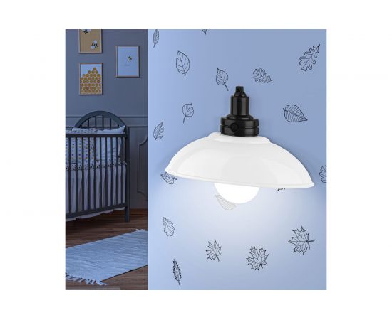 Светодиодный ночник-светильник ЭРА NLED-487-1W-SW-W настенный, на батарейках, с выключателем белый, Б0051474 – изображение 2