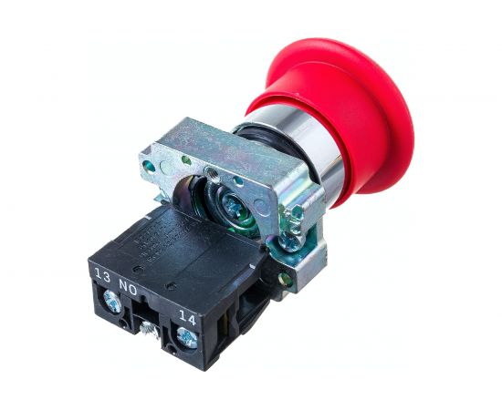 Кнопка управления IEK, LAY5-BC41, Грибок, без подсветки, 1з, ИЭК, красная BBG70-BC-K04 – изображение 3