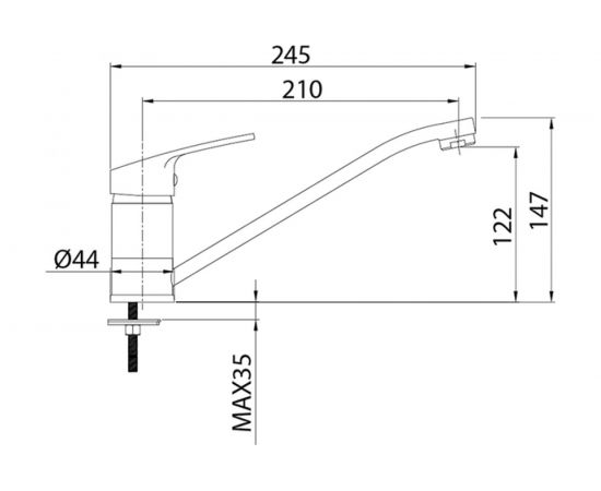 Смеситель для кухни Milardo Meal M06SB00M05 – изображение 3
