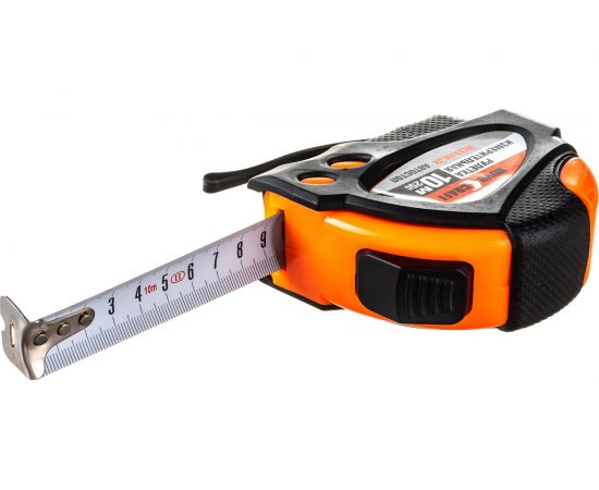 Рулетка Novocraft 10E 10м, 25 мм 6/60 SELF-STOP, ABS, лента: белая 10E1025NC – изображение 3