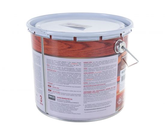 Деревозащитное средство Текстурол тиксо махагон 3л 90002002844 – изображение 3