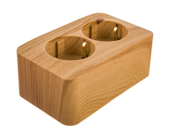 Двойная розетка Schneider Electric BLANCA О/У с заземлением, без шторок, ЯСЕНЬ BLNRA010215 – изображение 4