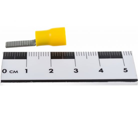 Штифтовая плоская изолированная клемма Nord-Yada с ПВХ манжетой 4-6 кв.мм 907401 – изображение 4