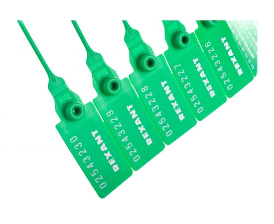 Номерная пломба для опечатывания REXANT пластиковая 320 мм зеленая 50 шт 07-6133 – изображение 4