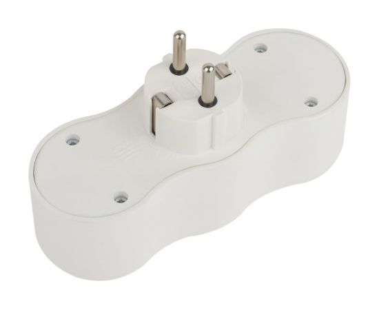 Электрический разветвитель ЭРА SPx-3e-W на 3 розетки с заземлением 16А белый, Б0053479 – изображение 4