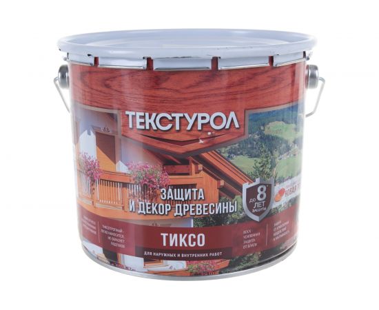 Деревозащитное средство Текстурол тиксо махагон 3л 90002002844 – изображение 5
