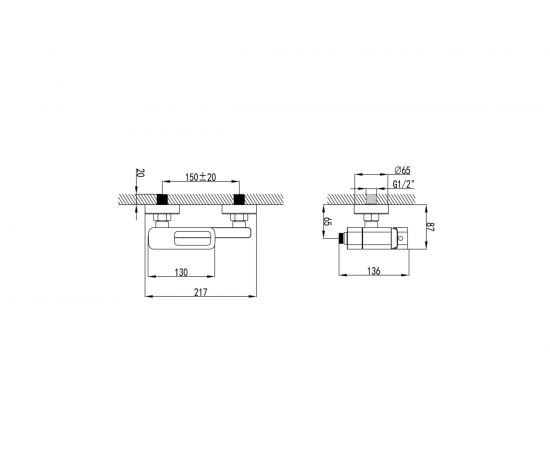 Смеситель для ванны IDDIS белый матовый Slide SLIWT00i02 – изображение 6