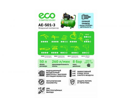 Компрессор ECO AE-501-3 – изображение 6