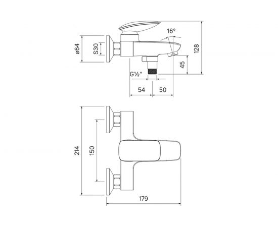 Смеситель для ванны IDDIS Stone STOSB00i02WA – изображение 6