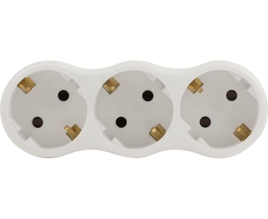 Электрический разветвитель ЭРА SPx-3e-W на 3 розетки с заземлением 16А белый, Б0053479 – изображение 8