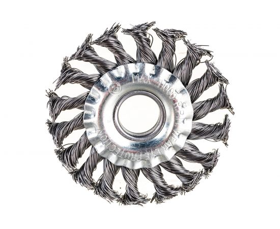 Щетка металлическая для УШМ (100х22 мм; крученая; дисковая) ЕРМАК 656-049 
