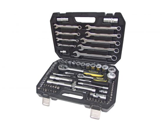 Набор инструмента ЭВРИКА 1*4""&1*2"", DR, 6-гранный, 82 предмета ER-80082 