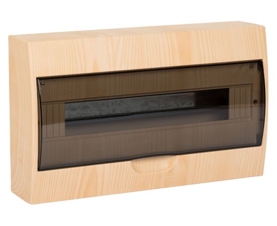 Щит EKF, распределительный, навесной, ЩРН-П-18, светлое дерево, IP41, PROxima, SQ pb40-n-18-light 