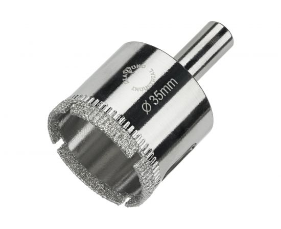 Коронка алмазная по керамике, плитке и стеклу 35 мм Diamond Industrial DIDCBC035 