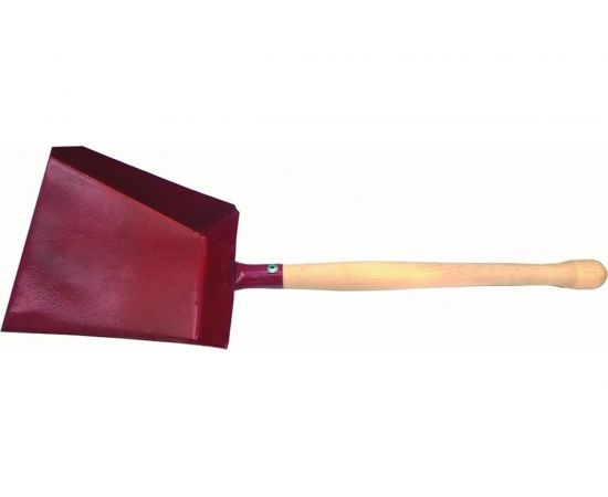 Хозяйственный совок РемоКолор металлический, деревянная ручка, 25 см 61-1-011 