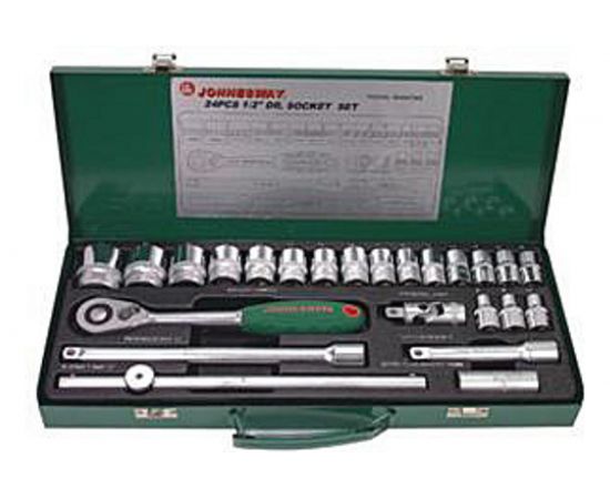Набор торцевых головок (1/2""DR; 8-34 мм; 24 предмета) Jonnesway S04H4724S 