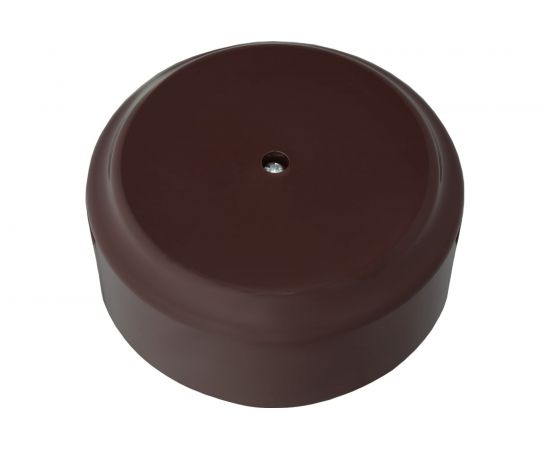 Монтажная коробка Bylectrica КМ-450 открытой установки, без сальников, диаметр 80 мм, серия РЕТРО, шоколад, 