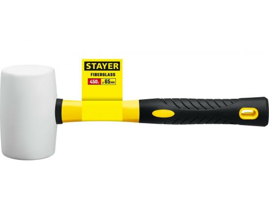 Белая резиновая киянка STAYER 450 г 20533-450 – изображение 2