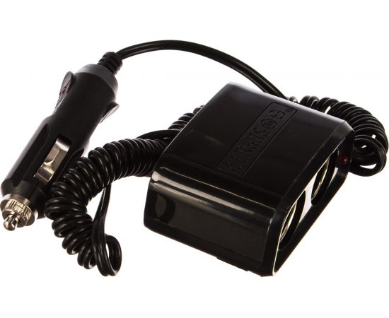 Разветвитель автоприкуривателя 2гн шнур спираль 1.5М REXANT 16-0223 – изображение 2