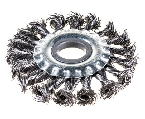 Щетка металлическая для УШМ (100х22 мм; крученая; дисковая) ЕРМАК 656-049 – изображение 2